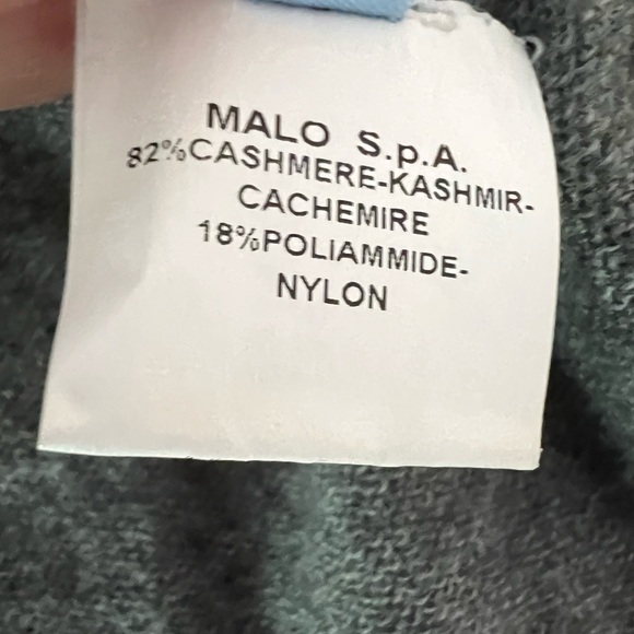 Malo Women’s Cashmere Blend Short Sleeve Mock Neck Sweater EUC - Picture 7 of 7